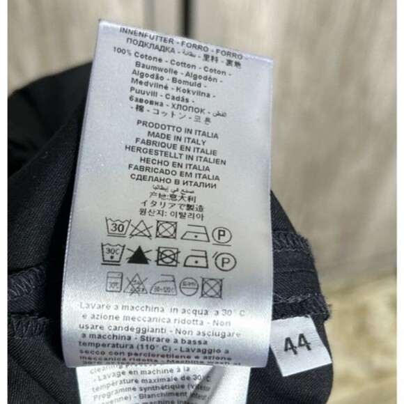 WJ Martin Pants Wide Straight Leg Elastic Waist Pockets Italy Size 44 - Picture 2 of 8